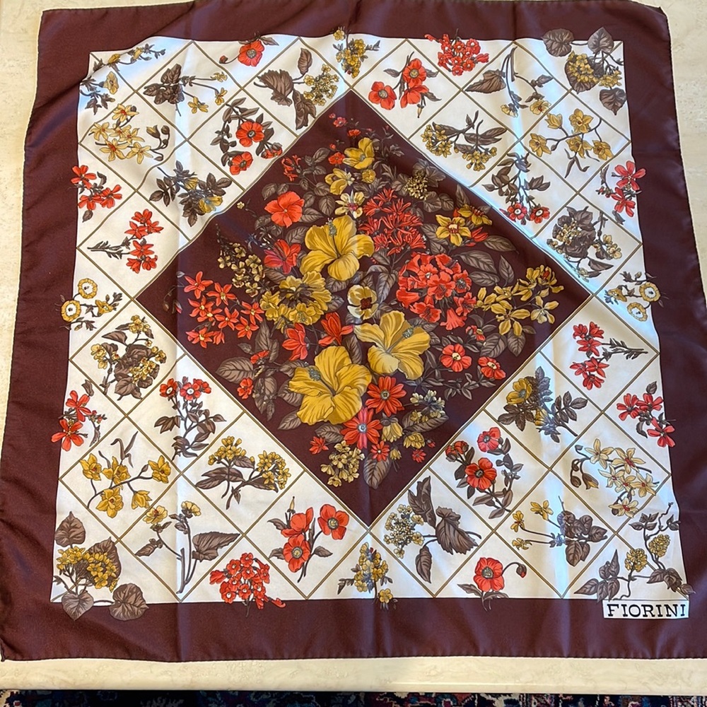 Vintage floral scarf